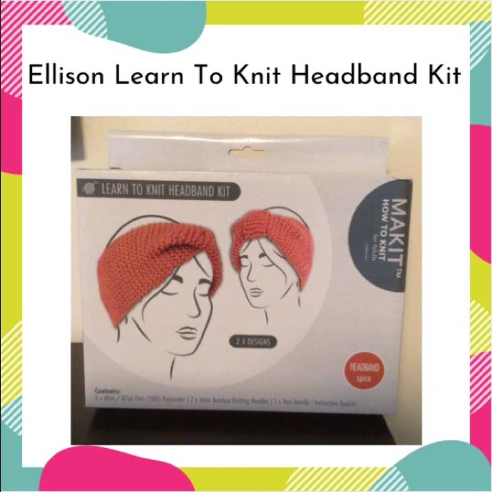 🆕 Ellison Learn To Knit Headband Kit